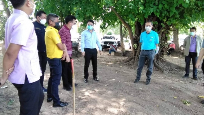 สทภ.7 ลงพื้นที่พิจารณาให้ความเห็นกรณีการขออนุญาตก่อสร้างแพสูบน้ำด้วยไฟฟ้าพร้อมระบบส่งน้ำบ้านคุ้งน้ำวน ริมแม่น้ำแม่กลอง