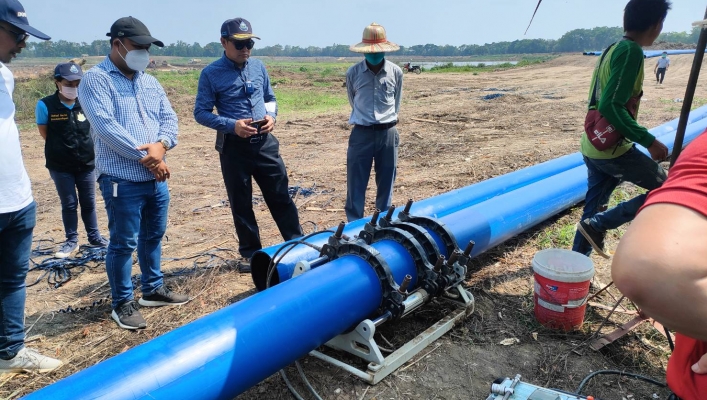 สทภ.9 ลงพื้นที่ตรวจติดตามโครงการอนุรักษ์ฟื้นฟูบึงคูณ พร้อมระบบกระจายน้ำ ตำบลห้วยแก้ว อำเภอบึงนาราง จังหวัดพิจิตร ปีงบประมาณ 2565