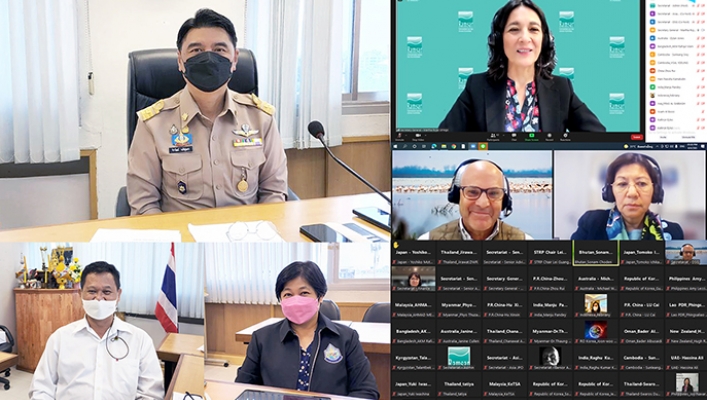 สสป. ร่วมการประชุม Informative preparatory meeting online regarding on COP14 zone Asia and Oceania
