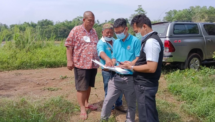 สทภ.6 ลงพื้นที่ตรวจติดตามโครงการอนุรักษ์ฟื้นฟูคลองทรายขาว-คลองหนองหวีด-แก้มลิงคุ้งกะปาว