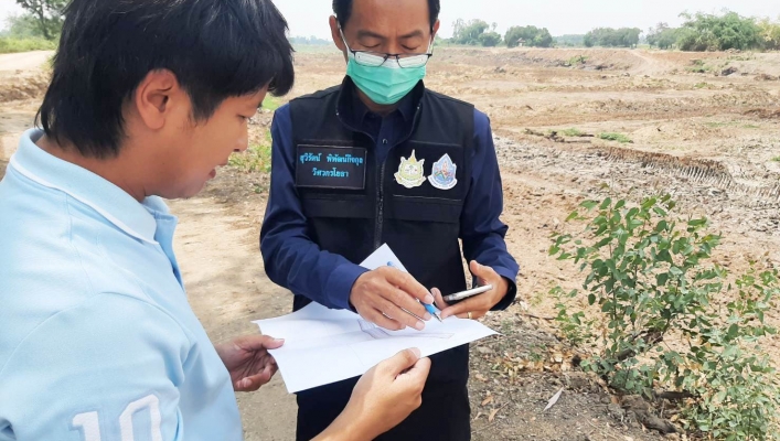 ทน.สทภ.2 ตรวจติดตามเร่งรัดผลเบิกจ่ายและผลการดำเนินงานแหล่งน้ำ   บึงสนุ่นเชื่อมต่อบึงปลึก ม. 5,6 ต.ย่านมัทรี อ.พยุหะคีรี จ.นครสวรรค์