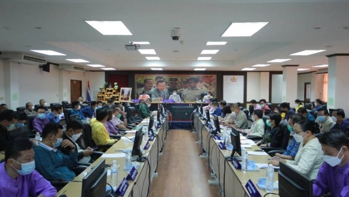 สทภ.1 โดยส่วนประสานและบริหารจัดการลุ่มน้ำสาละวิน เข้าร่วมประชุมหัวหน้าส่วนราชการจังหวัดแม่ฮ่องสอน ครั้งที่ 4/2565