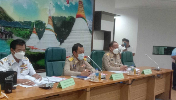 สทภ.7 ประชุมหัวหน้าส่วนราชการและนายอำเภอ จังหวัดกาญจนบุรี