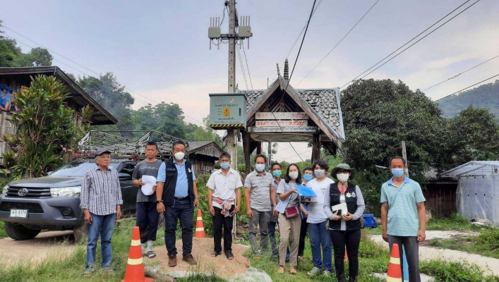 ทน.สทภ.1 ลงสำรวจพื้นที่หมู่บ้านที่คัดเลือกไว้เบื้องต้นเพื่อกำหนดที่ตั้งสถานีเตือนภัย(Early Warning)ของปี 2565 ในเขตพื้นที่ ต.ป่างิ้ว  อ.เวียงป่าเป้า จ.เชียงราย