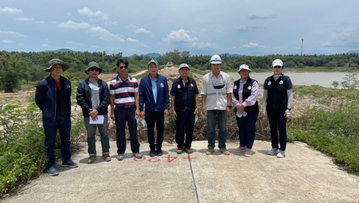 สทภ. 7 ลงพื้นที่ติดตามงานโครงการพัฒนาอนุรักษ์และฟื้นฟูแหล่งน้ำ ในพื้นที่รับผิดชอบของสำนักงานทรัพยากรน้ำภาค 7