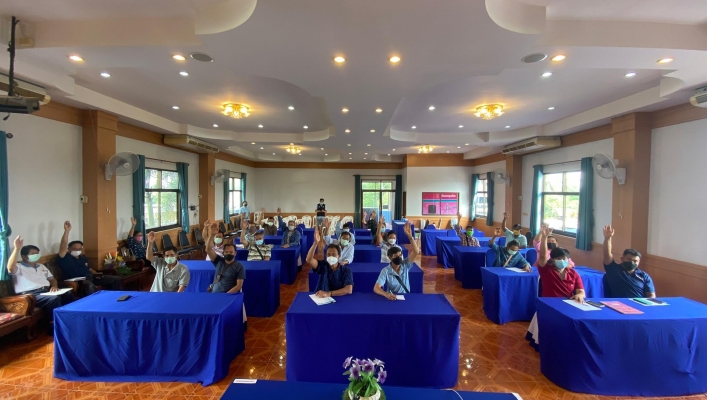 สทภ.1 โดยส่วนประสานและบริหารจัดการลุ่มน้ำปิงตอนบน จัดรับฟังความคิดเห็นของประชาชนฯ ตามระเบียบ สำนักนายกรัฐมนตรี พ.ศ. 2548 โครงการปรับปรุงเพิ่มประสิทธิภาพอ่างเก็บน้ำห้วยแก้ว