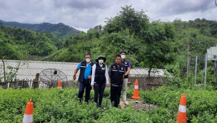 ทน.สทภ.1 ลงสำรวจพื้นที่หมู่บ้านเพื่อกำหนดที่ตั้งสถานีเตือนภัย(Early Warning)ของปี 2565 ในเขตพื้นที่ ต.วาวี อ.แม่สรวย จ.เชียงราย