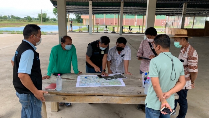สทภ.7 ลงพื้นที่ตรวจสอบความเหมาะสมและวางโครงการอนุรักษ์ฟื้นฟูแหล่งน้ำหนองอ้อ นกกะโท