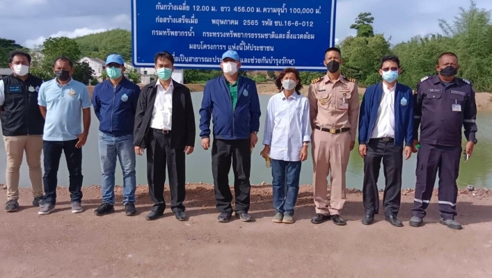 สทภ.6 ติดตามความก้าวหน้าโครงการอนุรักษ์ฟื้นฟูคลองลัด อ่างเก็บน้ำเขาน้อย-สวนน้ำอาภากร หมู่ที่ 2 ตำบลสัตหีบ อำเภอสัตหีบ จังหวัดชลบุรี