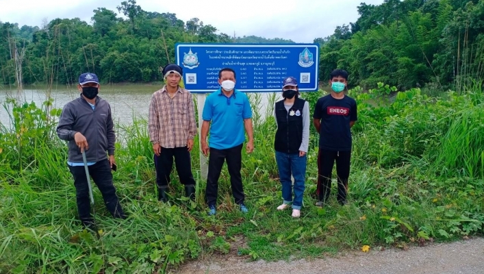 สทภ.7 ลงพื้นที่ตรวจสอบ ซ่อมแซม บำรุงรักษาระบบตรวจวัดปริมาณน้ำเก็บกักในแหล่งน้ำขนาดเล็ก