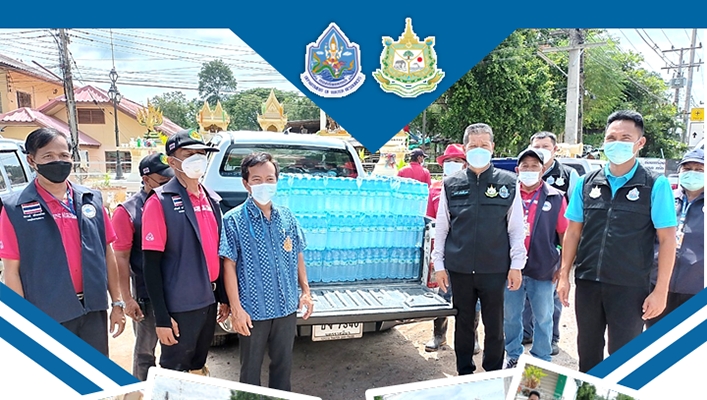 สทภ.5 นำน้ำดื่มบรรจุขวดช่วยเหลือประชาชนผู้ประสบอุทกภัย บ้านด่านเกวียน หมู่ที่ 3 ต.ด่านเกวียน อ.โชคชัย จ.นครราชสีมา