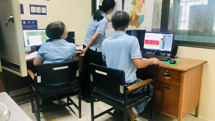 สทภ. 9 เฝ้าระวังเตือนภัยน้ำท่วม-ดินถล่ม และติดตามสถานการณ์ในพื้นที่จังหวัดแพร่ และน่าน