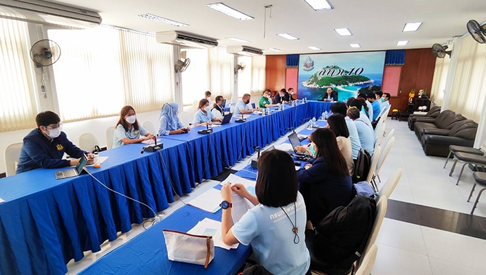ศปว. ลงพื้นที่ จ.สุราษฎร์ธานี จัดทำแผนปฏิบัติการบรรเทาภาวะน้ำท่วมและภาวะน้ำแล้ง ประจำปี 2565/2566 ครั้งที่ 5 ร่วมกับ สทภ.8 และ สทภ.10