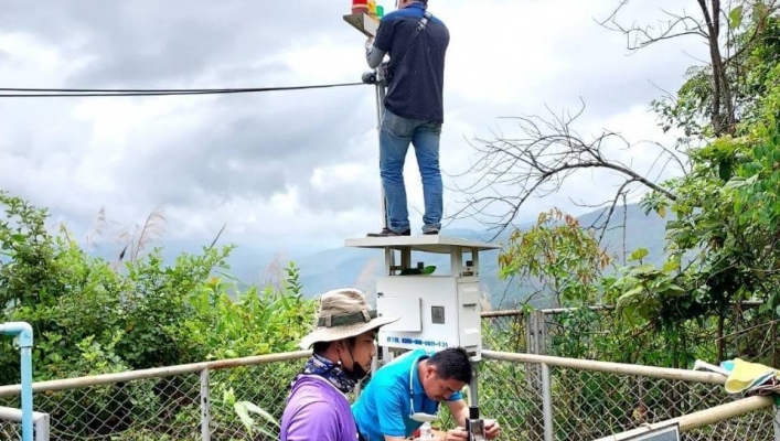 สทภ.1 เตรียมพร้อมรับภัยช่วงฤดูฝน ซ่อมบำรุงสถานีเตือนภัยล่วงหน้าในเขตพื้นที่จังหวัดเชียงราย