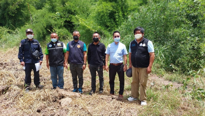สทภ.6 ร่วมตรวจสอบสภาพป่าที่ขออนุญาตใช้พื้นที่กรมป่าไม้โครงการอนุรักษ์ฟื้นฟูแหล่งน้ำคลองตาดำ หมู่ที่ 4,8 ตำบลเทพนิมิตร อำเภอโป่งน้ำร้อน จังหวัดจันทบุรี