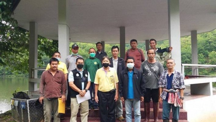 สทภ.1 โดยส่วนประสานและบริหารจัดการลุ่มน้ำสาละวิน ลงพื้นที่สำรวจอ่างเก็บน้ำแม่ตะควน จังหวัดแม่ฮ่องสอน
