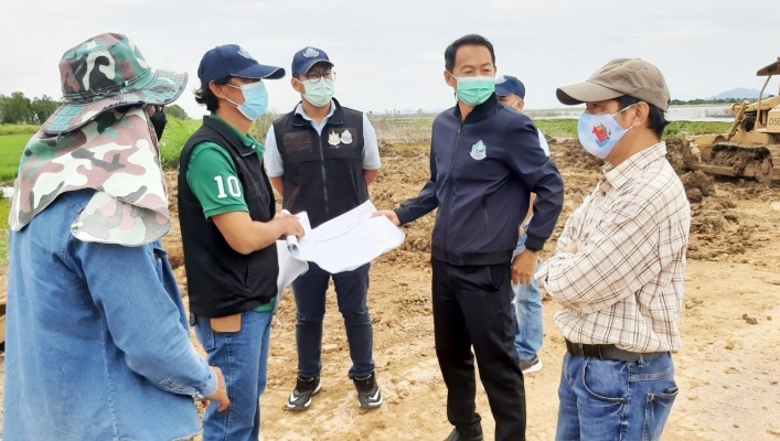 ทน.สทภ.2 ตรวจติดตามเร่งรัดผลเบิกจ่ายและผลการดำเนินงานระบบส่งน้ำจากแม่น้ำน่าน-บึงบอระเพ็ด (คลองวังนา) ม.6,7 ต.ทับกฤช  อ.ชุมแสง จ.นครสวรรค์