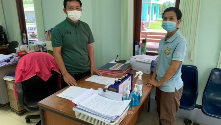 สทภ.7 เจาะสำรวจชั้นดิน เพื่อเป็นข้อมูลประกอบการออกแบบโครงการปรับปรุงเพิ่มประสิทธิภาพลำห้วยตาป๋อง