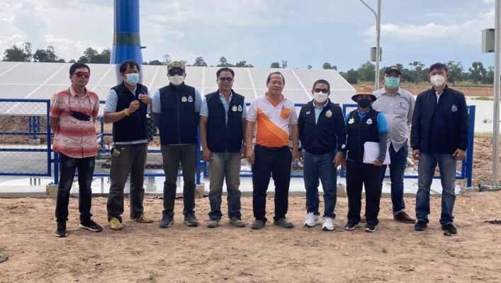 สอน. ตรวจรับงานโครงการอนุรักษ์ฟื้นฟูแหล่งน้ำคลองลึก ตำบลตาพระยา อำเภอตาพระยา จังหวัดสระแก้ว