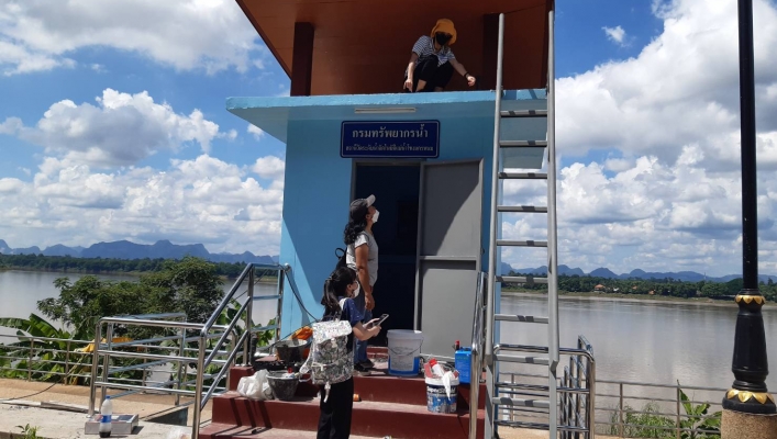 ทส. ทน. สทภ.11 ส่วนอุทกวิทยา บำรุงรักษาเครือข่ายสถานีอุตุ-อุทกวิทยาแม่น้ำโขง