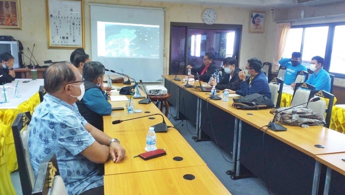 สทภ.6 สำรวจภูมิประเทศโครงการปรับปรุงเพิ่มประสิทธิภาพอ่างเก็บน้ำเกาะสีชัง จังหวัดชลบุรี