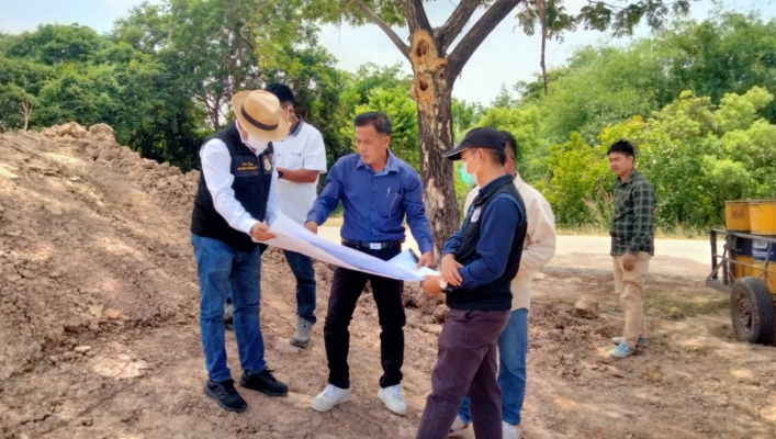 ทส. ทน. สทภ.11 ลงพื้นที่ตรวจรับงานพัสดุโครงการอนุรักษ์ฟื้นฟูแหล่งน้ำกุดกะเหลิบ