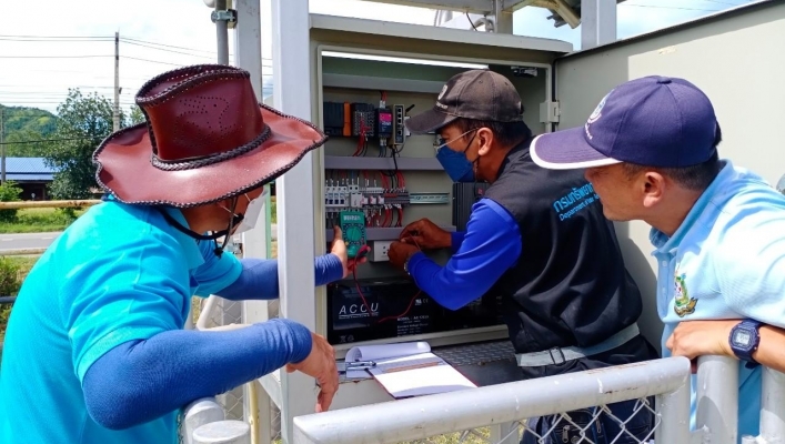 สทภ.7 ลงพื้นที่ตรวจสอบ และบำรุงรักษาสถานีโทรมาตร (Telemetering)