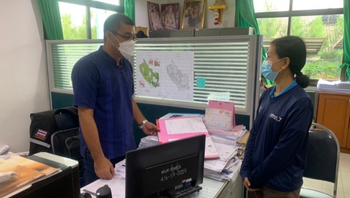 สทภ.7 เจาะสำรวจชั้นดินโครงการปรับปรุงเพิ่มประสิทธิภาพอ่างเก็บน้ำบ้านสามัคคีธรรมพร้อมระบบกระจายน้ำ