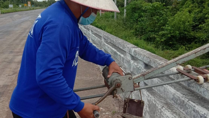 ทส. ทน. สทภ.11 ส่วนอุทกวิทยา ตรวจวัดปริมาณน้ำและตะกอนแม่น้ำโขง