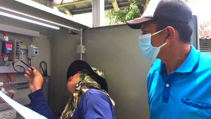 สทภ.7 ลงพื้นที่ตรวจสอบ และบำรุงรักษาสถานีโทรมาตร (Telemetering) ลุ่มน้ำแม่กลอง และระบบส่งสัญญาณภาพ (CCTV)