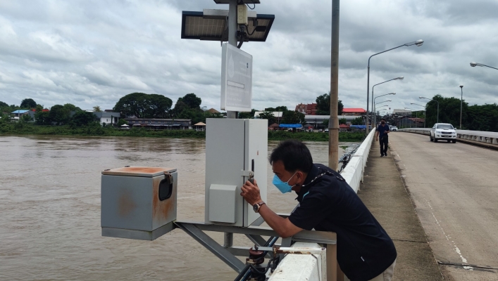 ทส. ทน. สทภ.11 ส่วนอุทกวิทยา ลงพื้นที่บำรุงรักษาระบบตรวจวัดสภาพน้ำทางไกลอัตโนมัติ