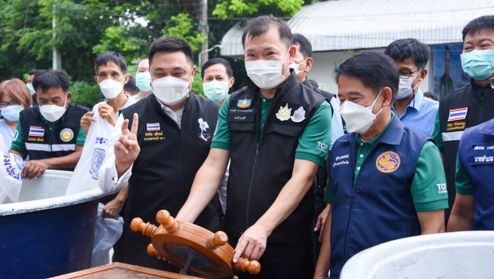 อธิบดีนำทีมลงพื้นที่ติดตามการดำเนินงานโครงการอนุรักษ์ฟื้นฟูแหล่งน้ำบึงบ้านโพธิ์ จ.สุพรรณบุรี