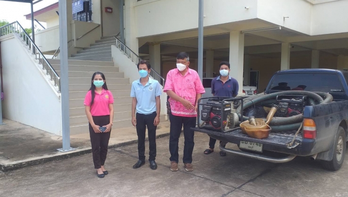 สทภ.6 สูบน้ำท่วมขังในพื้นที่ จังหวัดปราจีนบุรี