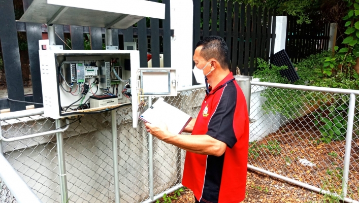 สทภ.7 ลงพื้นที่ตรวจสอบ ซ่อมแซม และบำรุงรักษาสถานีเตือนภัยล่วงหน้า (Early Warning) น้ำท่วมฉับพลัน - ดินถล่ม จำนวน 25 สถานี ในเขตพื้นที่จังหวัดเพชรบุรี จังหวัดราชบุรี และจังหวัดกาญจนบุรี