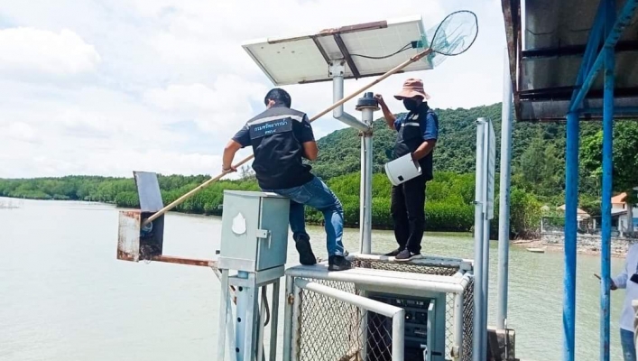 สทภ.8 ตรวจสอบ ซ่อมบำรุงรักษา สถานีระบบโทรมาตร และระบบส่งสัญญานด้วยภาพ CCTV ในพื้นที่ลุ่มน้ำทะเลสาบสงขลา (ตามมาตรการรับมือฤดูฝน 2565 ของกองอำนวยการน้ำแห่งชาติ มาตรการที่ 4)
