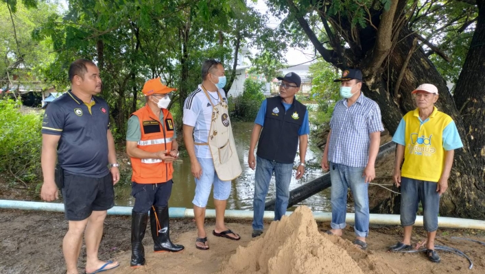 ทส. ทน. สทภ.11 ส่วนบริหารจัดการน้ำ ลงพื้นที่ร่วมตรวจสอบจุดสูบน้ำเพื่อเตรียมรีบมือสถานการณ์น้ำมูลสูงขึ้น