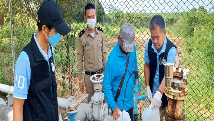 สำนักงานทรัพยากรน้ำภาค 6 ดำเนินกิจกรรมการตรวจวิเคราะห์คุณภาพน้ำของ เรือนจำกลางระยอง