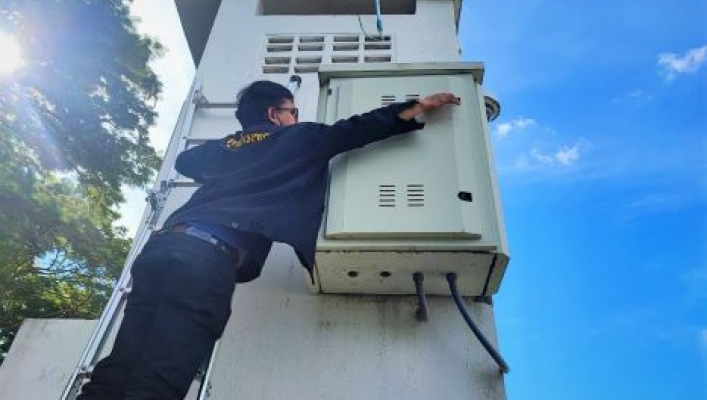 ศปว.ลงพื้นที่ตรวจสอบบำรุงรักษาสถานีโทรมาตรและกล้อง CCTV