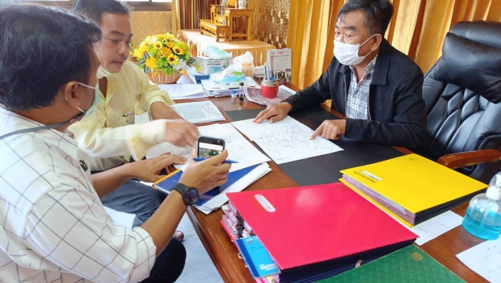 สทภ.7 ลงพื้นที่ตรวจสอบความเหมาะสม และวางโครงการอนุรักษ์ฟื้นฟูแหล่งน้ำพร้อมระบบกระจายน้ำ