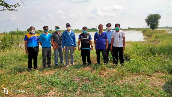 สทภ.7 ลงพื้นที่ตรวจสอบความเหมาะสมและวางโครงการอนุรักษ์ฟื้นฟูแหล่งน้ำลำสมุห์ (แปลงที่1)