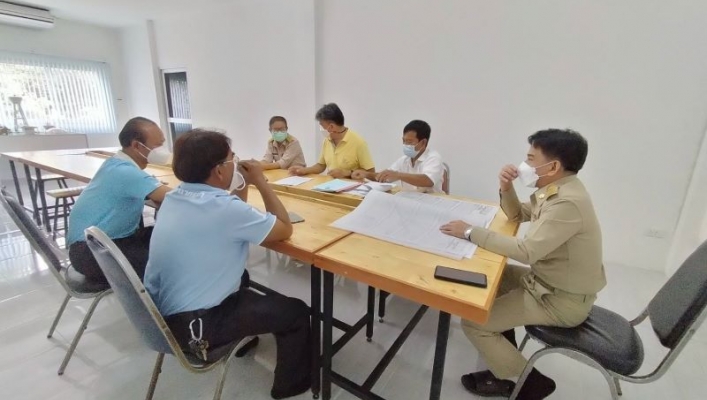 สทภ.5 ประชุมติดตามผลการดำเนินงานโครงการอนุรักษ์ฟื้นฟูแหล่งน้ำเพื่อเพิ่มประสิทธิภาพอ่างเก็บน้ำบึงถนนหักใหญ่ ต.กุดพิมาน อ.ด่านขุนทด จ.นครราชสีมา