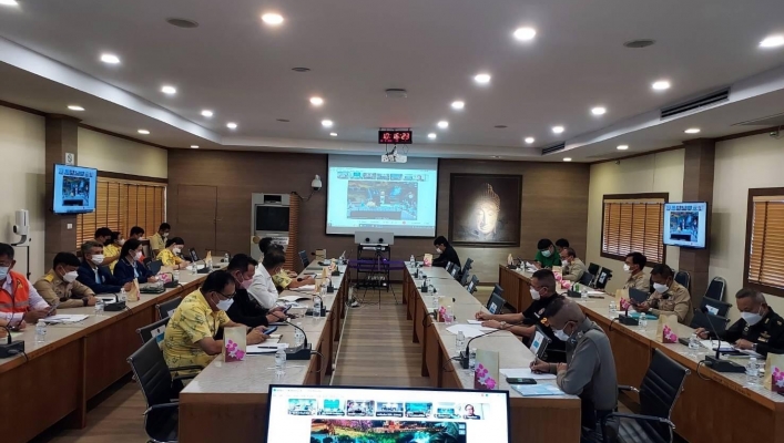 สำนักงานทรัพยากรน้ำภาค 6 เข้าร่วมประชุมเตรียมความพร้อมรับสถานการณ์พายุโนรู (NORU) ร่วมกับกองอำนวยการป้องกันและบรรเทาสาธารณภัยจังหวัดปราจีนบุรี