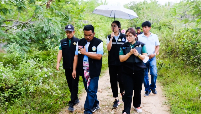 สทน.8 สำรวจความเหมาะสมเบื้องต้นโครงการพัฒนาแหล่งน้ำ แก้ไขปัญหาขาดแคลนน้ำ ตำบลตะโหมด จังหวัดพัทลุง
