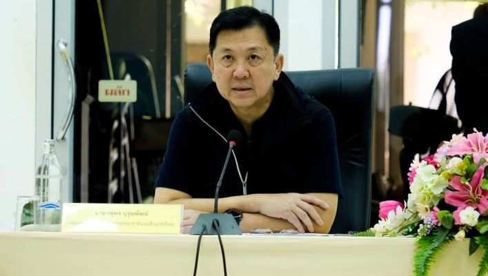 นายจตุพร บุรุษพัฒน์ ปลัดกระทรวงทรัพยากรธรรมชาติและสิ่งแวดล้อมลงพื้นที่ตรวจติดตามการดำเนินงาน และประชุมหัวหน้าหน่วยงานภายในกระทรวงทรัพฯ พร้อมมอบนโยบาย พื้นที่ 6 จังหวัดภาคใต้ (จังหวัดระนอง พังงา กระบี่ ภูเก็ต ตรังและสตูล)