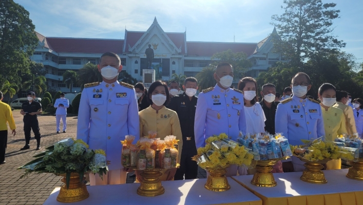 สทน.6 เข้าร่วมพิธีทำบุญตักบาตรถวายพระราชกุศลเนื่องในวันคล้ายวันสวรรคต พระบาทสมเด็จพระบรมชนกาธิเบศร มหาภูมิพลอดุลยเดชมหาราช บรมนาถบพิตร 13 ตุลาคม 2565