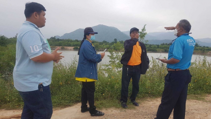 สทน.7 ลงพื้นที่ตรวจสอบโครงการอนุรักษ์ฟื้นฟูแหล่งน้ำ  สนับสนุนโครงการอันเนื่องมาจากพระราชประสงค์หุบกะพง