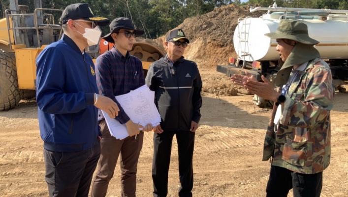 สทน. 1 ลงพื้นที่เร่งรัดการดำเนินงานโครงการก่อสร้างอ่างเก็บน้ำแม่เหียะน้อยพร้อมระบบส่งน้ำ อันเนื่องมาจากพระราชดำริ จ.เชียงใหม่