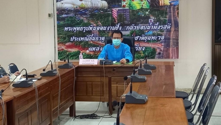 สทน.1 โดยส่วนอนุรักษ์ทรัพยากรน้ำที่ 3 กำแพงเพชร เข้าร่วมประชุมติดตามความก้าวหน้าและแก้ไขปัญหาคณะทำงานสนับสนุนศูนย์พัฒนาโครงการหลวงเลอตอ ครั้งที่ 2/2565