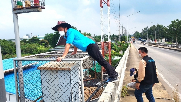 สทน.7 ลงพื้นที่ตรวจสอบ และบำรุงรักษาสถานีโทรมาตร (Telemetering) ลุ่มน้ำท่าจีน และระบบส่งสัญญาณภาพ (CCTV) ในเขตพื้นที่จังหวัดนครปฐม จังหวัดสมุทรสาคร