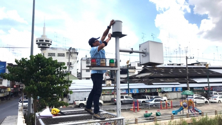 สทน.7 ลงพื้นที่ตรวจสอบ และบำรุงรักษาสถานีโทรมาตร (Telemetering) ลุ่มน้ำท่าจีน และระบบส่งสัญญาณภาพ (CCTV) ในเขตพื้นที่จังหวัดสุพรรณบุรี จังหวัดกาญจนบุรี